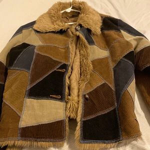 Corduroy multicolored jacket-button up- unused